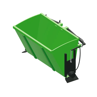 Foderkasse med snegl XL, stiliseret 3D-illustration