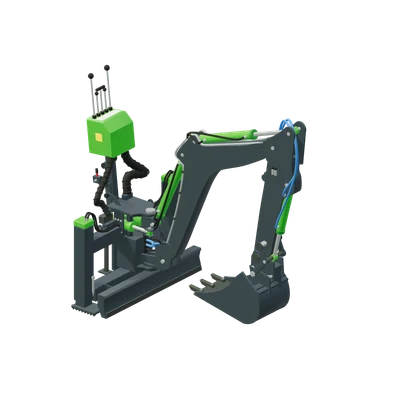 Rendegraverarm 260, stiliseret 3D-illustration