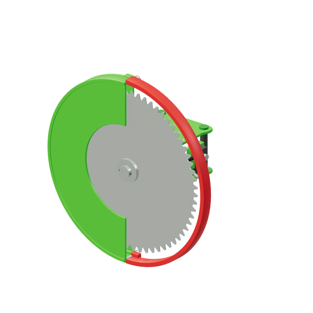 Stiliseret 3D-illustration af Grensav S30.