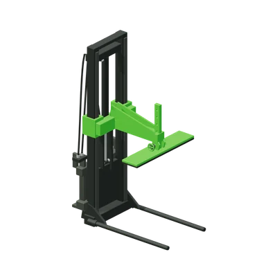 Murstenstang HD, stiliseret 3D-illustration