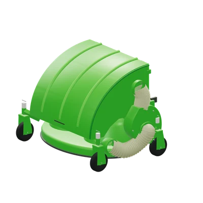 Græsklipper 1200 med opsamler, stiliseret 3D-illustration