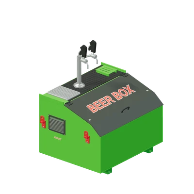 Avant Fadølsanlæg, stiliseret 3D-illustration