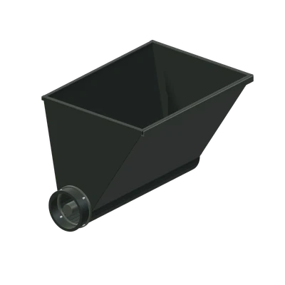 Foderkasse med snegl, stiliseret 3D-illustration