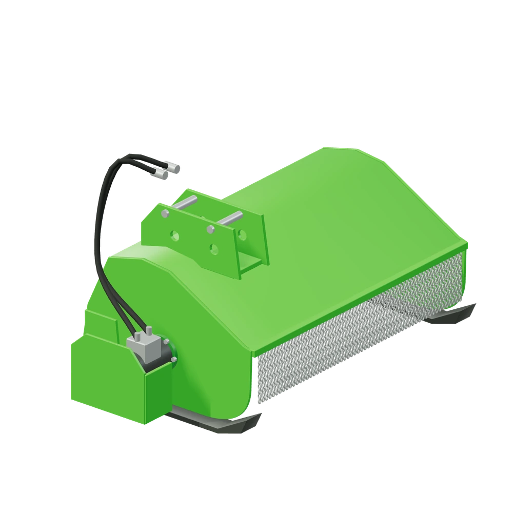 Stiliseret 3D-illustration af Slagleklipper S30.
