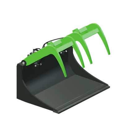 Skovl med Overfald DC, stiliseret 3D-illustration