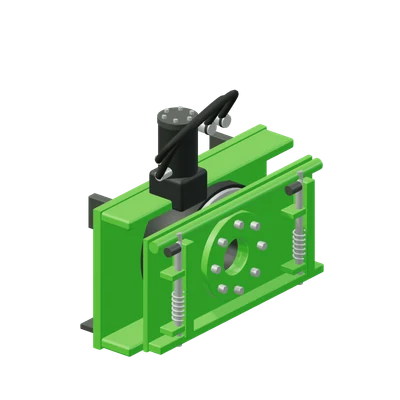 Rotator, stiliseret 3D-illustration