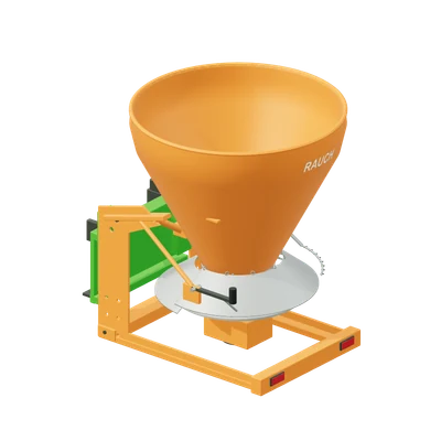 Sand- og saltspreder hydraulisk, stiliseret 3D-illustration