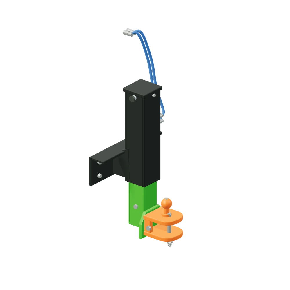 Stiliseret 3D-illustration af Hydraulisk træk.
