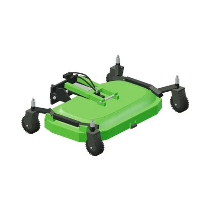 Græsklipper 1800, stiliseret 3D-illustration
