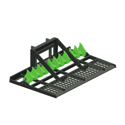 Planeringsaggregat HD med tænder, stiliseret 3D-illustration
