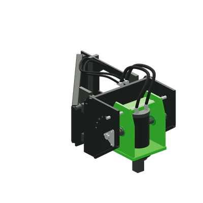 Vinkeladapter til multifunktionsdrivenhed, stiliseret 3D-illustration