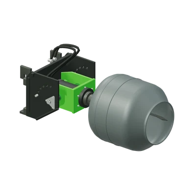 Cementblander til multifunktionsdrivenhed, stiliseret 3D-illustration