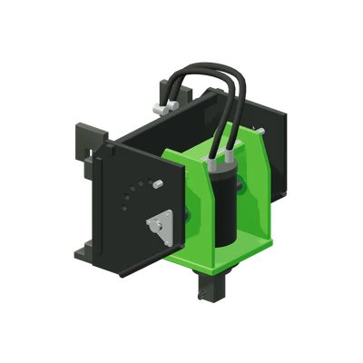 Multifunktionsdrivenhed/borehoved, stiliseret 3D-illustration