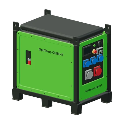 OptiTemp Powerbank 47, stiliseret 3D-illustration