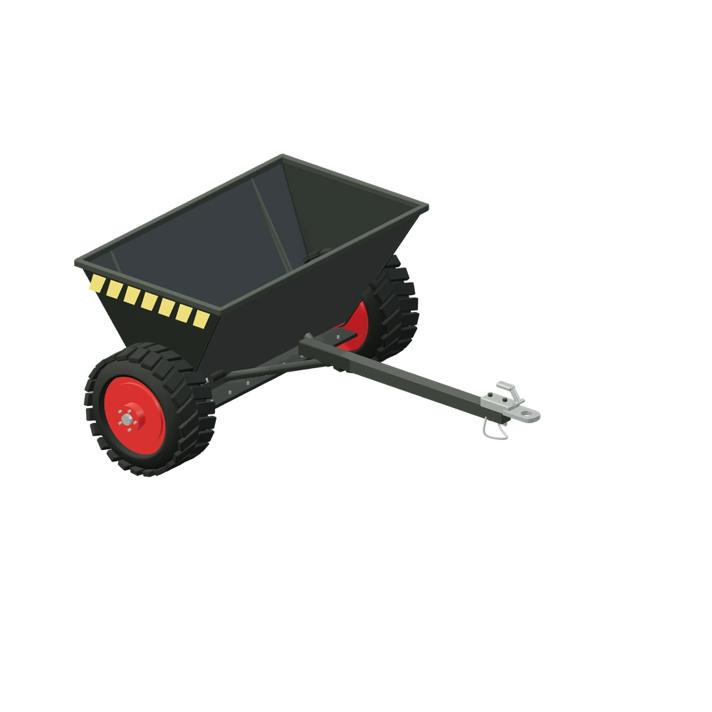 Stiliseret 3D-illustration af Sand- og saltspreder, baghængt.
