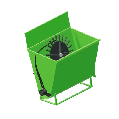 Topdresser, stiliseret 3D-illustration