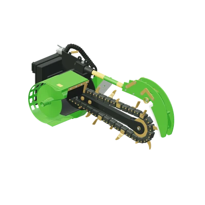 Kædegraver, stiliseret 3D-illustration