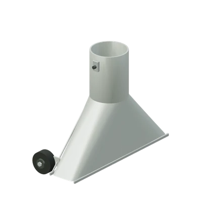 Mundstykke til løvsuger, stiliseret 3D-illustration