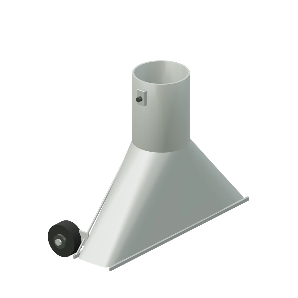 Stiliseret 3D-illustration af Mundstykke til løvsuger.